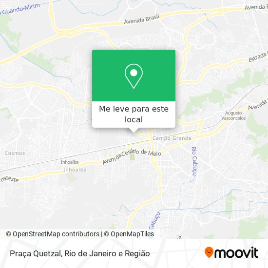 Praça Quetzal mapa