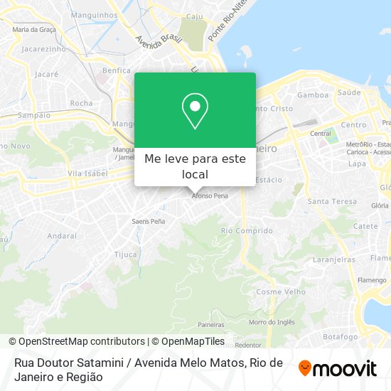 Rua Doutor Satamini / Avenida Melo Matos mapa