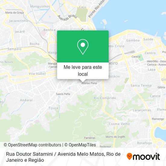 Rua Doutor Satamini / Avenida Melo Matos mapa