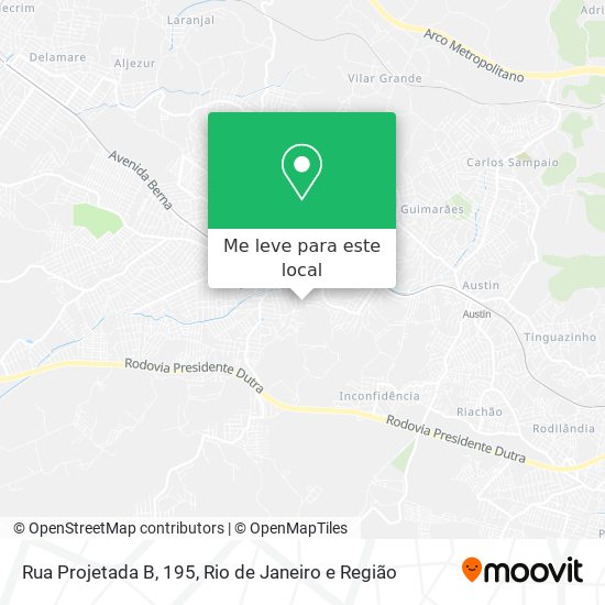 Rua Projetada B, 195 mapa