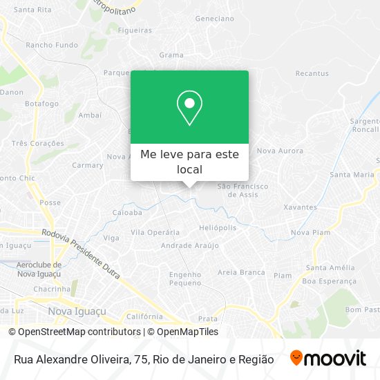Rua Alexandre Oliveira, 75 mapa