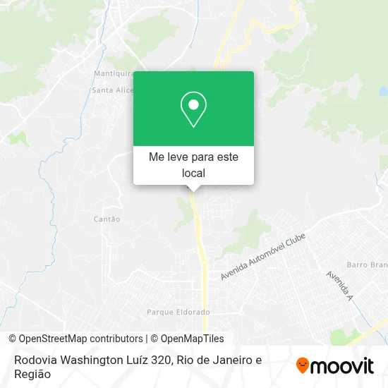 Rodovia Washington Luíz 320 mapa