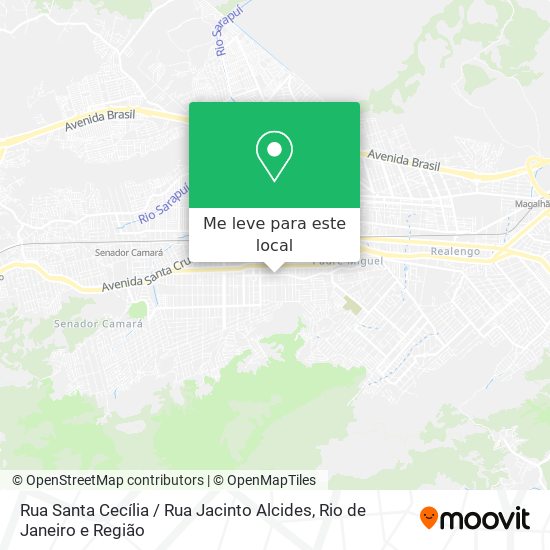 Rua Santa Cecília / Rua Jacinto Alcides mapa