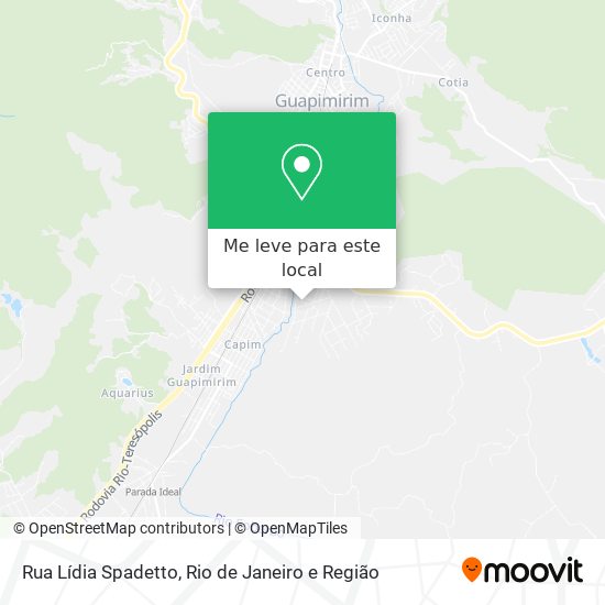 Rua Lídia Spadetto mapa