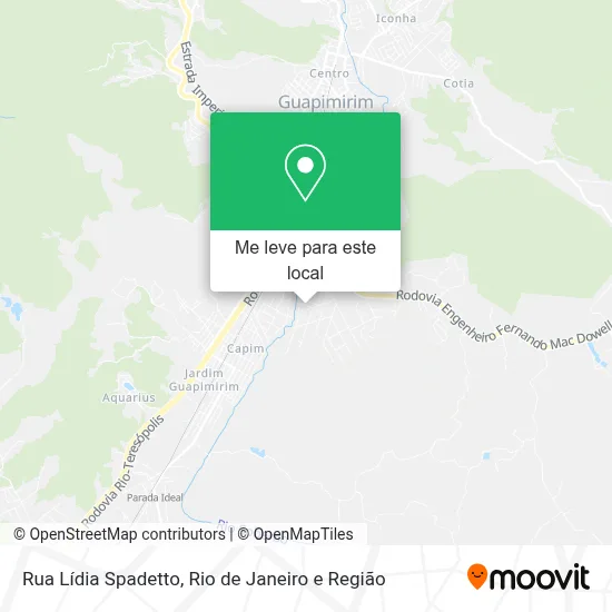 Rua Lídia Spadetto mapa