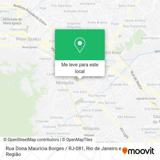 Rua Dona Maurícia Borges / RJ-081 mapa