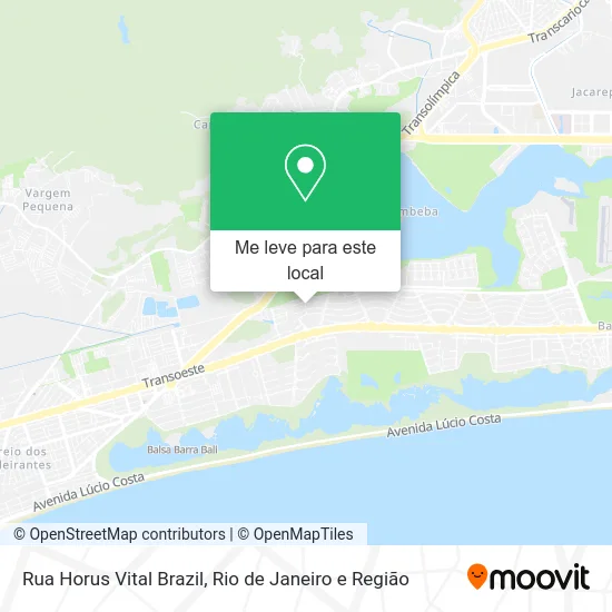 Rua Horus Vital Brazil mapa