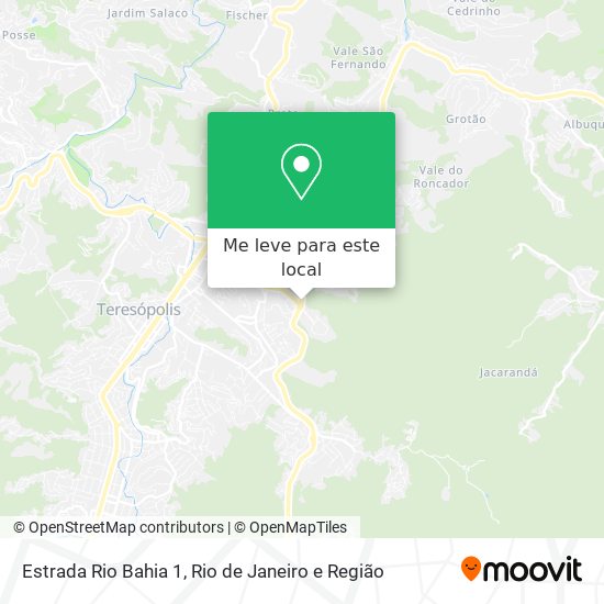 Estrada Rio Bahia 1 mapa