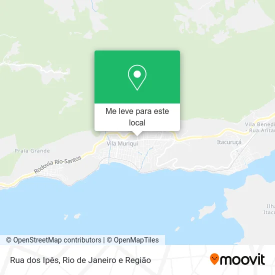 Rua dos Ipês mapa