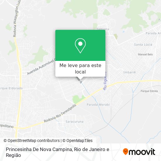 Princesinha De Nova Campina mapa