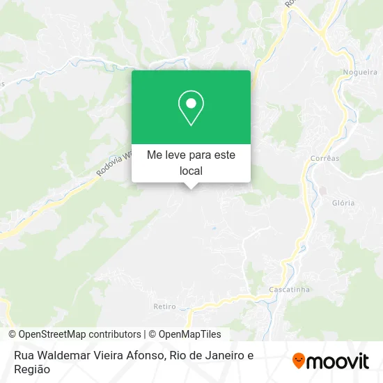 Rua Waldemar Vieira Afonso mapa