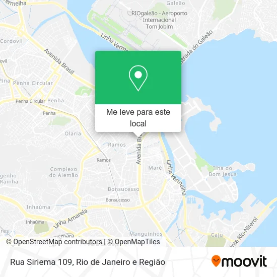 Rua Siriema 109 mapa