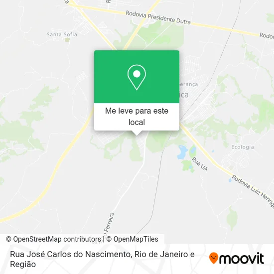 Rua José Carlos do Nascimento mapa
