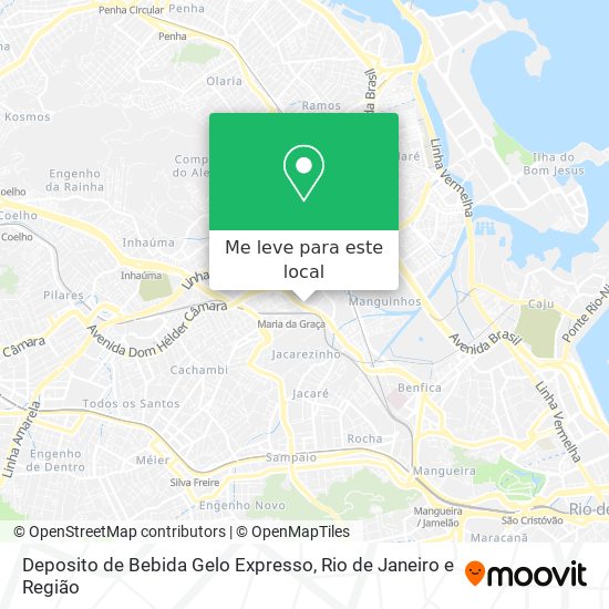 Deposito de Bebida Gelo Expresso mapa