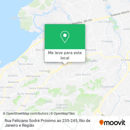 Rua Felíciano Sodré Próximo ao 235-245 mapa