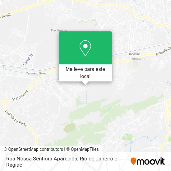 Rua Nossa Senhora Aparecida mapa