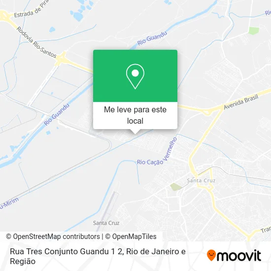 Rua Tres Conjunto Guandu 1 2 mapa