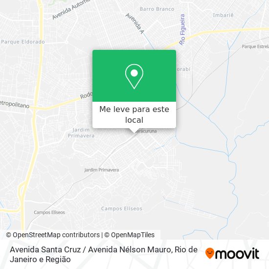 Avenida Santa Cruz / Avenida Nélson Mauro mapa