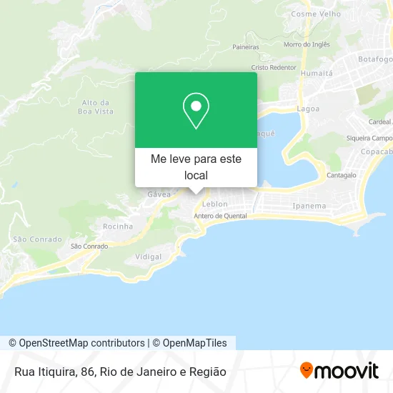 Rua Itiquira, 86 mapa