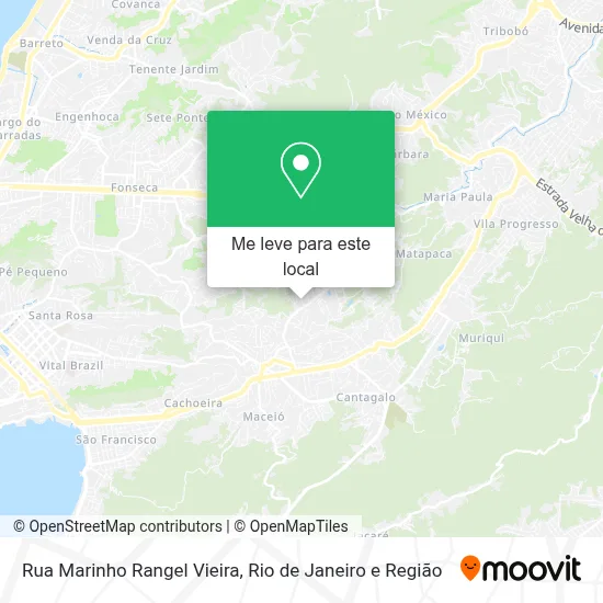 Rua Marinho Rangel Vieira mapa
