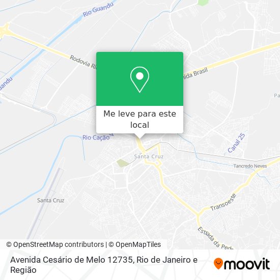 Avenida Cesário de Melo 12735 mapa