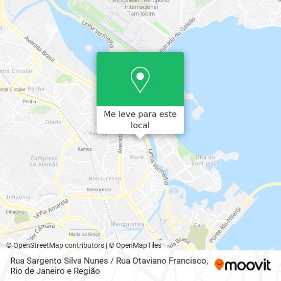 Rua Sargento Silva Nunes / Rua Otaviano Francisco mapa