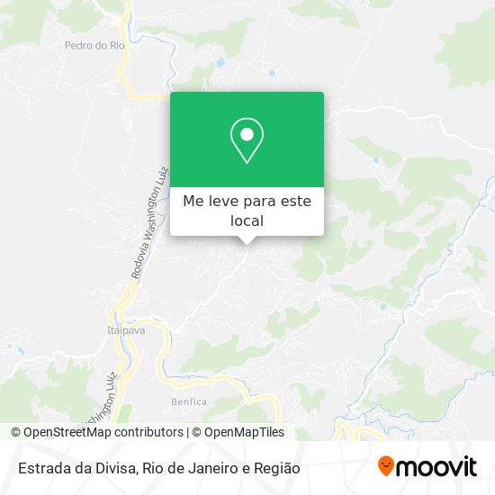 Estrada da Divisa mapa