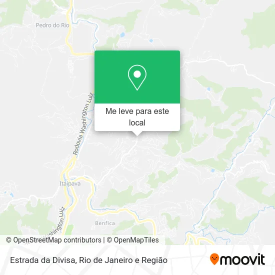 Estrada da Divisa mapa