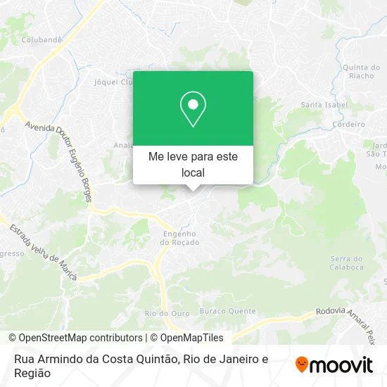 Rua Armindo da Costa Quintão mapa
