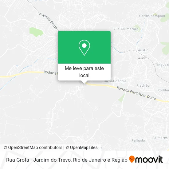 Rua Grota - Jardim do Trevo mapa