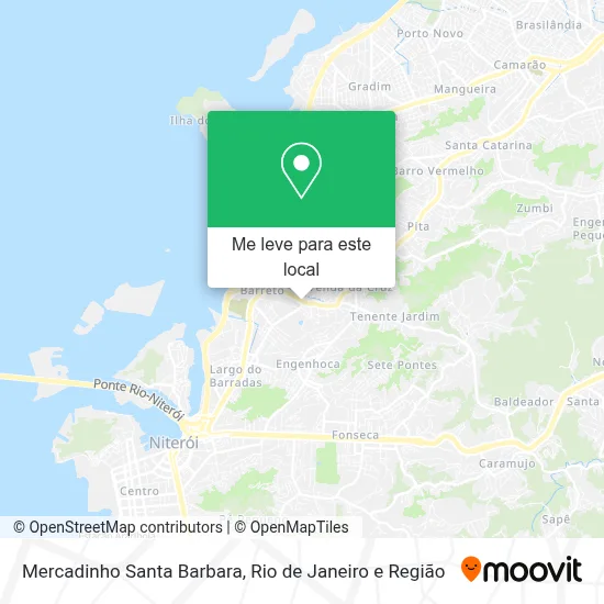 Mercadinho Santa Barbara mapa