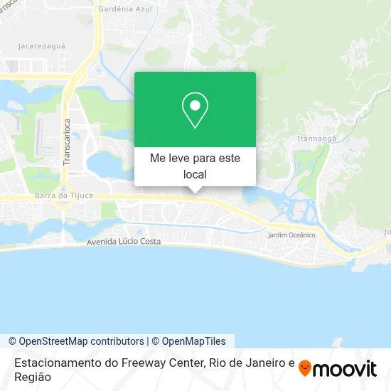 Estacionamento do Freeway Center mapa