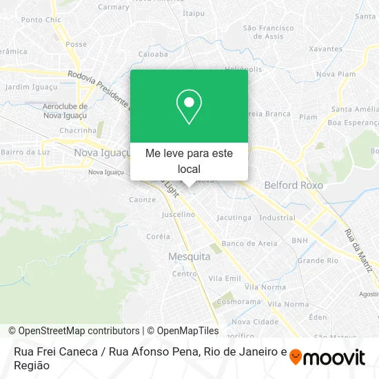 Rua Frei Caneca / Rua Afonso Pena mapa