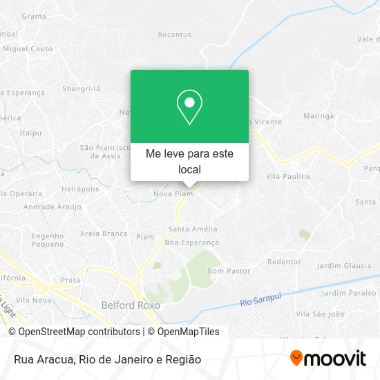Rua Aracua mapa