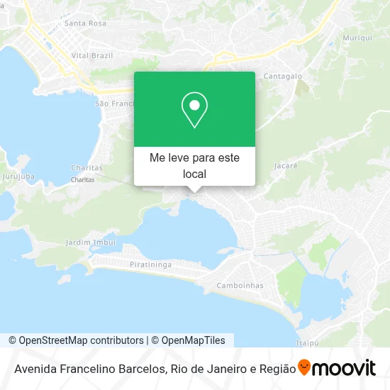 Avenida Francelino Barcelos mapa