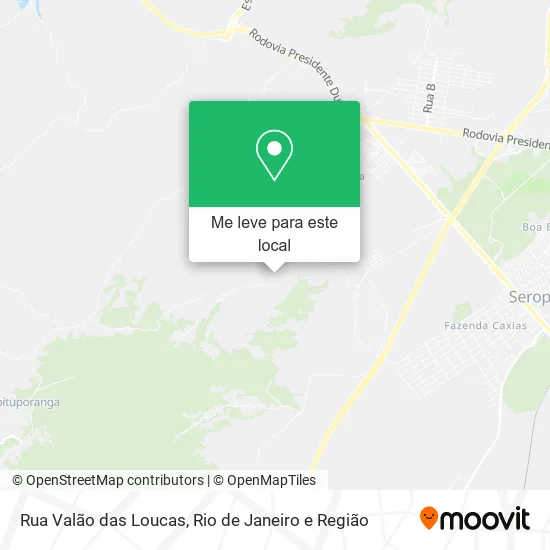 Rua Valão das Loucas mapa
