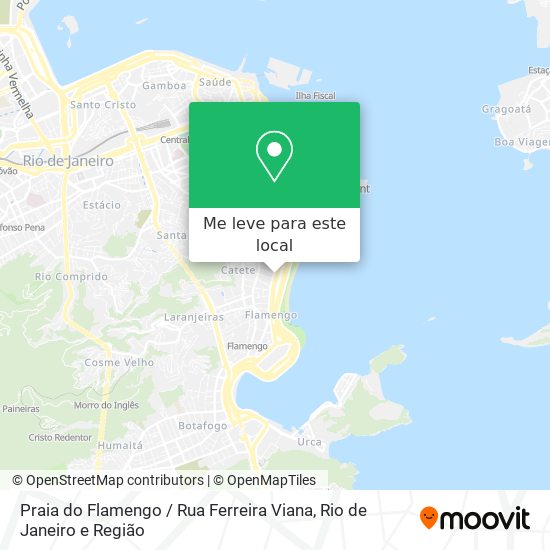 Praia do Flamengo / Rua Ferreira Viana mapa