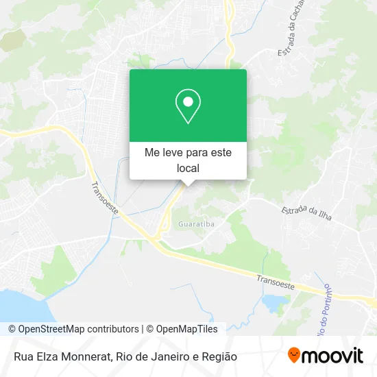 Rua Elza Monnerat mapa