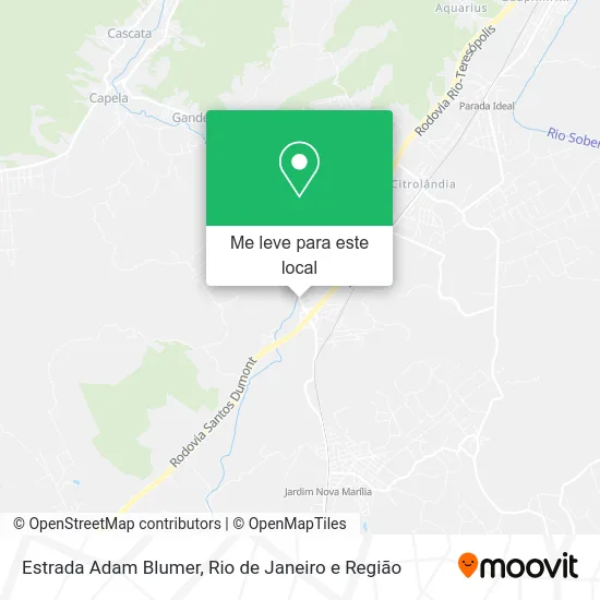 Estrada Adam Blumer mapa