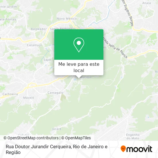 Rua Doutor Jurandir Cerqueira mapa
