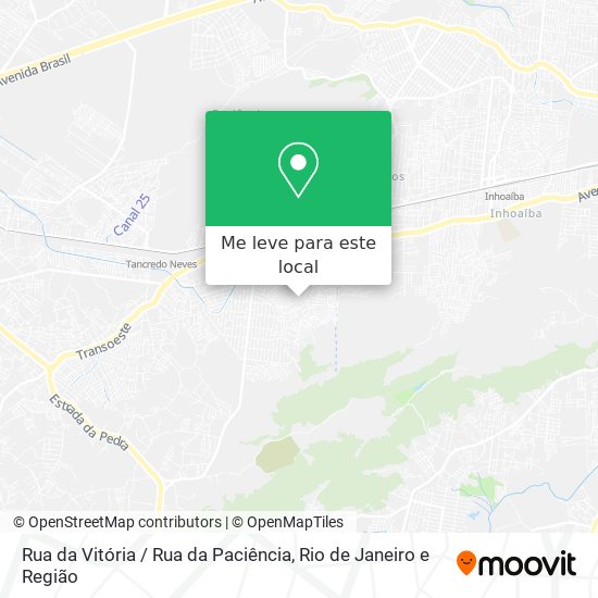 Rua da Vitória / Rua da Paciência mapa