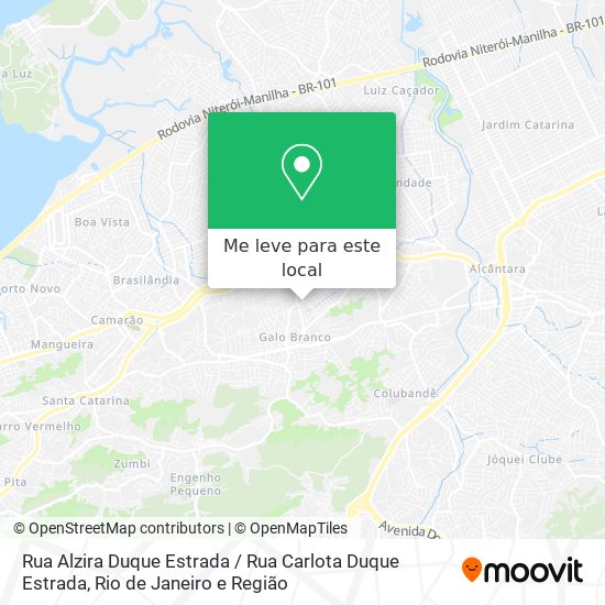 Rua Alzira Duque Estrada / Rua Carlota Duque Estrada mapa