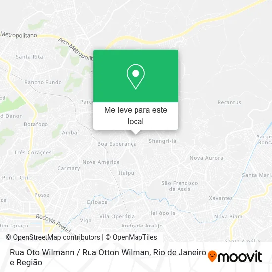 Rua Oto Wilmann / Rua Otton Wilman mapa