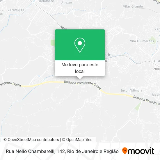 Rua Nelio Chambarelli, 142 mapa