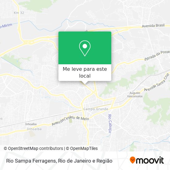 Rio Sampa Ferragens mapa