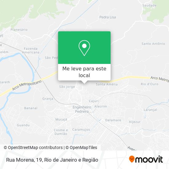 Rua Morena, 19 mapa