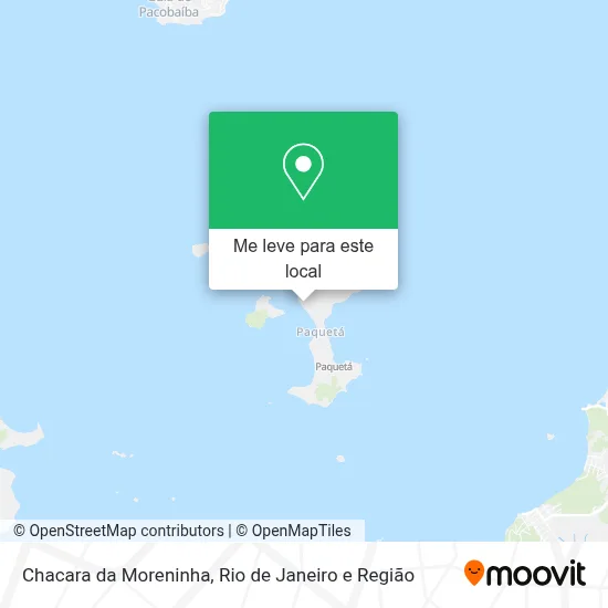 Chacara da Moreninha mapa