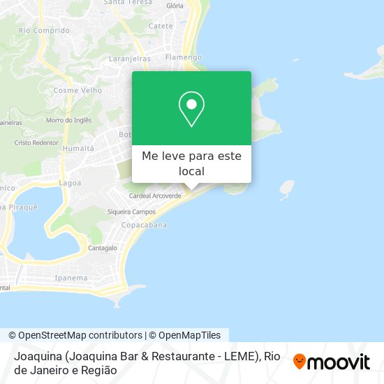 Joaquina (Joaquina Bar & Restaurante - LEME) mapa