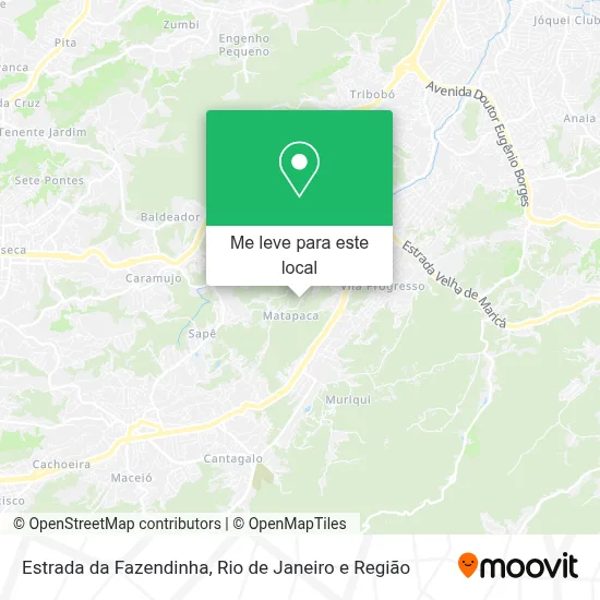 Estrada da Fazendinha mapa