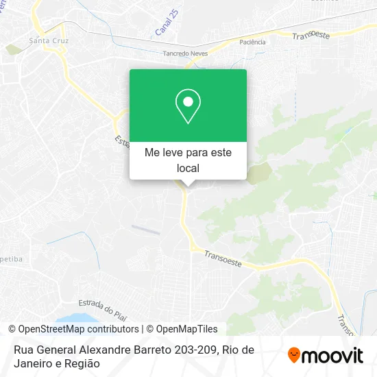 Rua General Alexandre Barreto 203-209 mapa